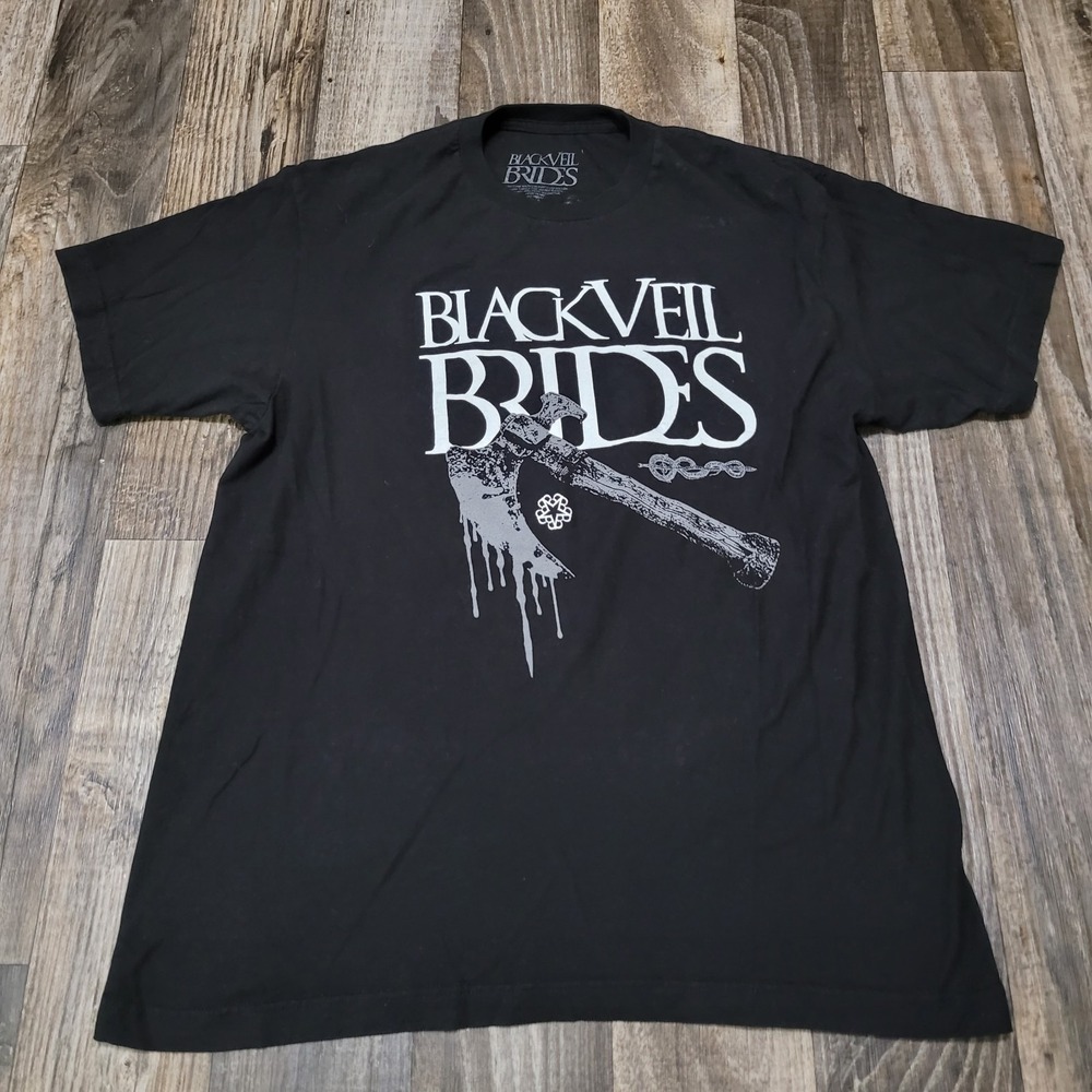 Black Veil Brides North American Tour Metalcore Band T Shirt Black Size Large
